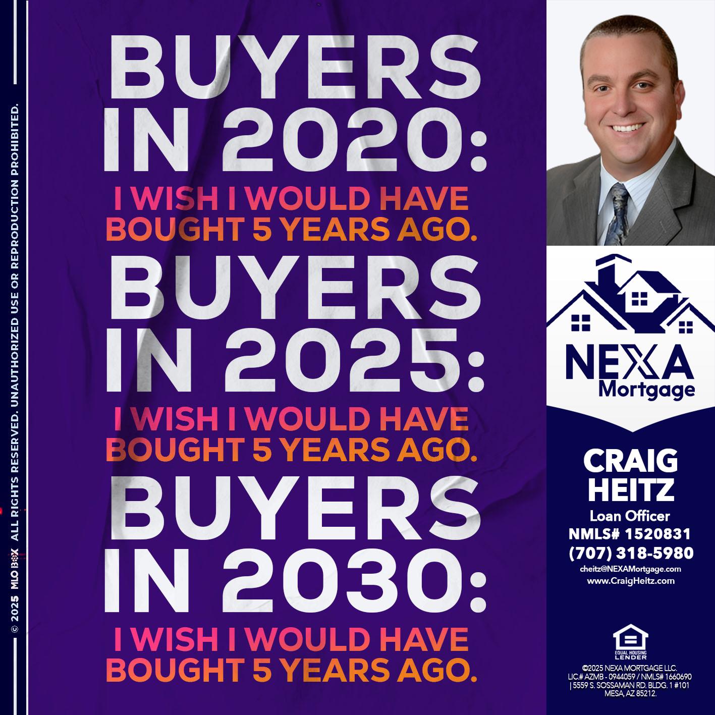 BUYERS IN 2020 - Craig Heitz -Loan Officer