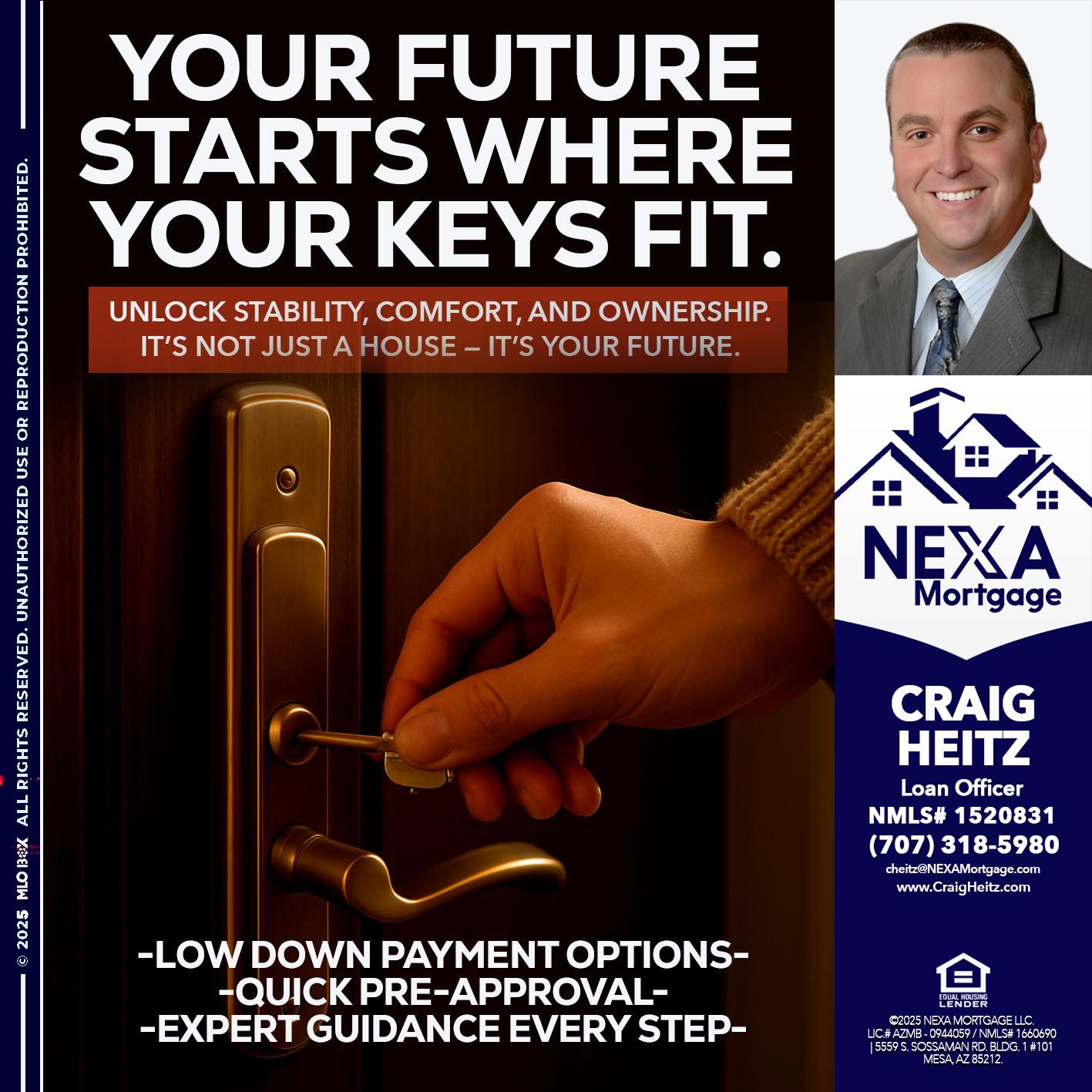 YOUR FUTURE - Craig Heitz -Loan Officer