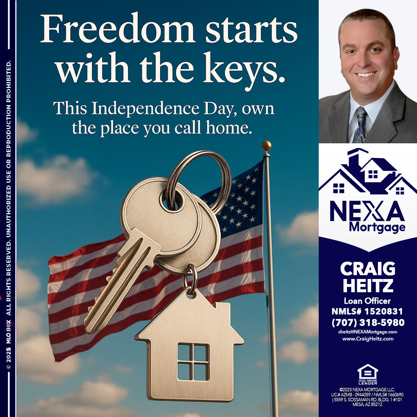 FREEDOM STARTS - Craig Heitz -Loan Officer