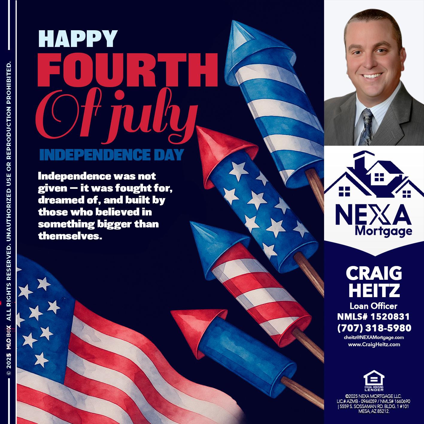happy fourth - Craig Heitz -Loan Officer
